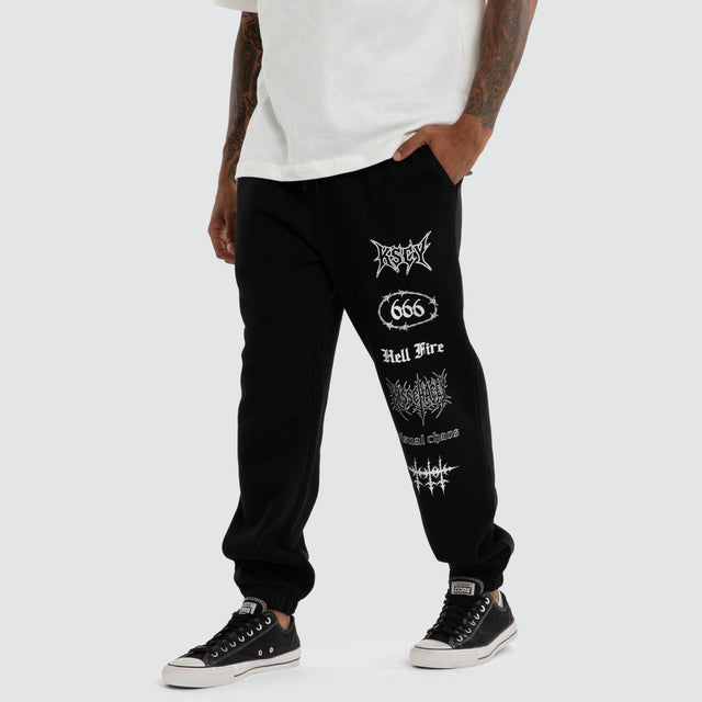 Cobalt Straight Trackpant Jet Black