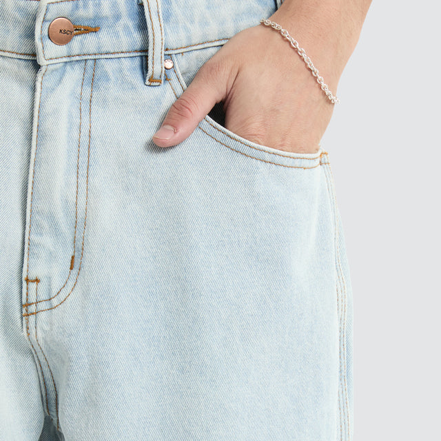 K6 Baggy Wide Leg Jean Light Blue