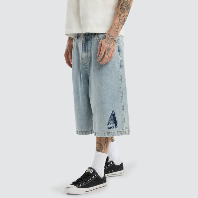 K7 Super Baggy Jorts Light Blue