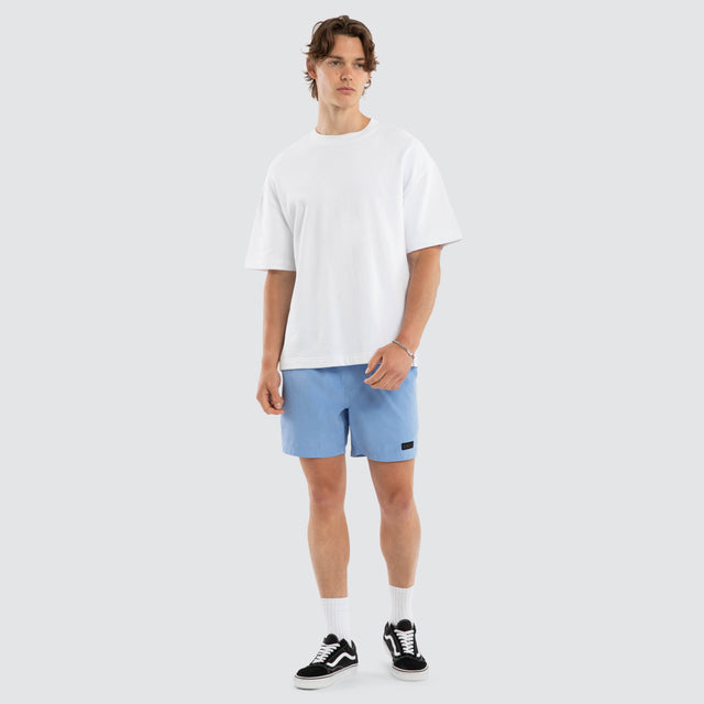 Sunrise Elastic Waist Shorts Vista Blue