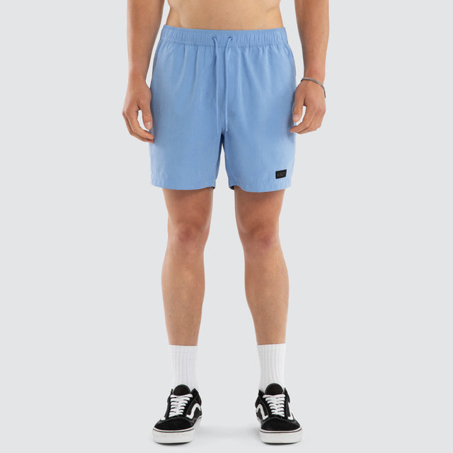 Sunrise Elastic Waist Shorts Vista Blue