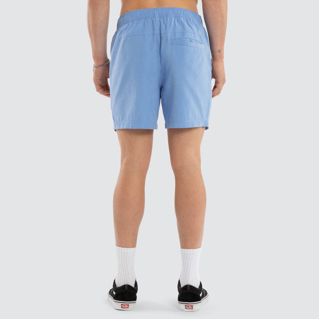Sunrise Elastic Waist Shorts Vista Blue