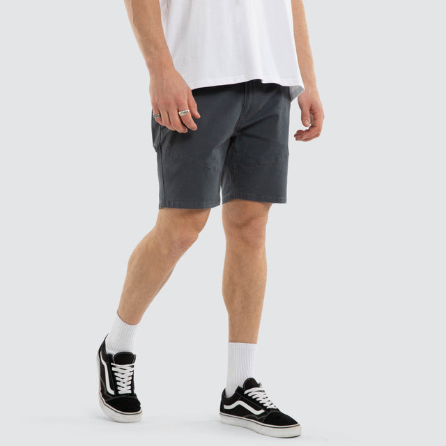Model wears Wyvern Short Ombre Blue Shorts Blue – image 3