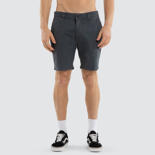 Model wears Wyvern Short Ombre Blue Shorts Blue – image 4