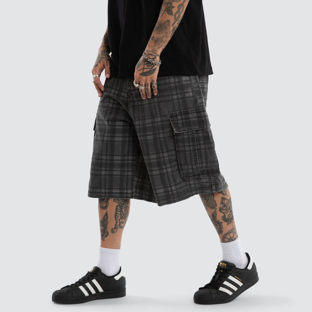 Wilson K7 Super Baggy Short Black Check