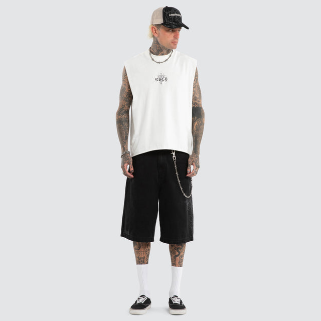 Luke Walker Tense K7 Super Baggy Jorts Black