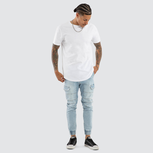 Salem Cargo Jogger Sunbleached Blue