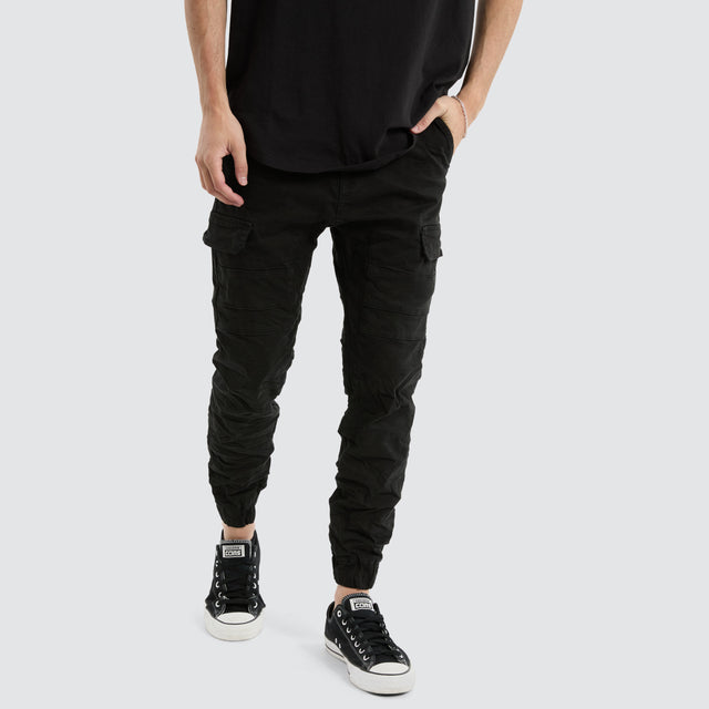 Salem Cargo Jogger Vintage Black