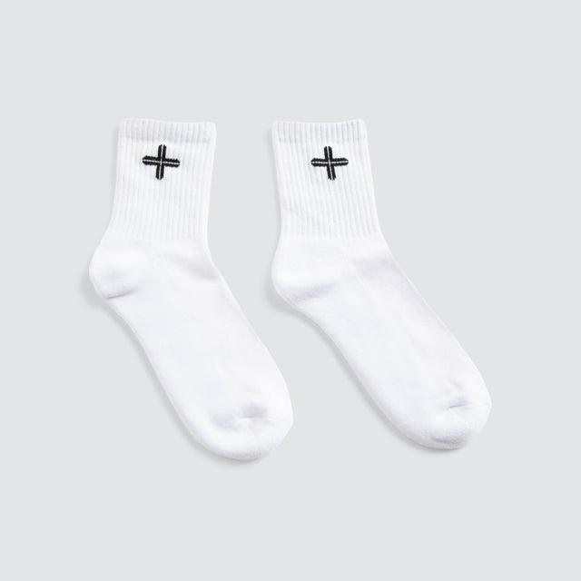 Raid 2PK Mid Socks White