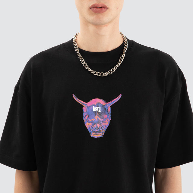 Mask Street Tee Jet Black
