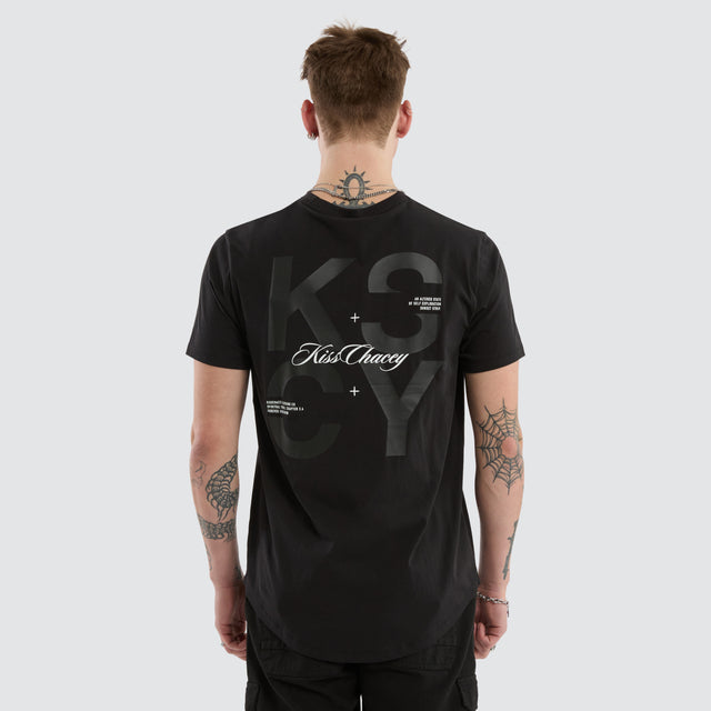Future Dual Curved Tee Jet Black