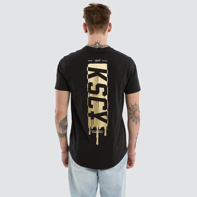 Dream Dual Curved Tee Jet Black