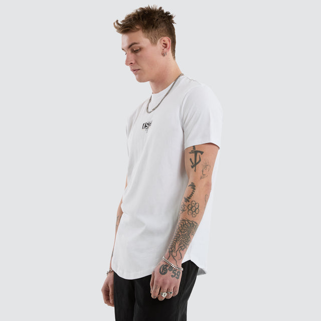 Dream Dual Curved Tee Optical White