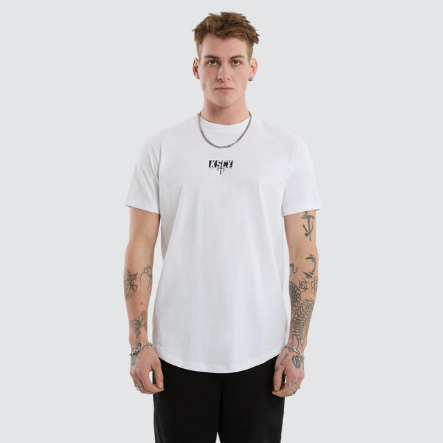 Dream Dual Curved Tee Optical White