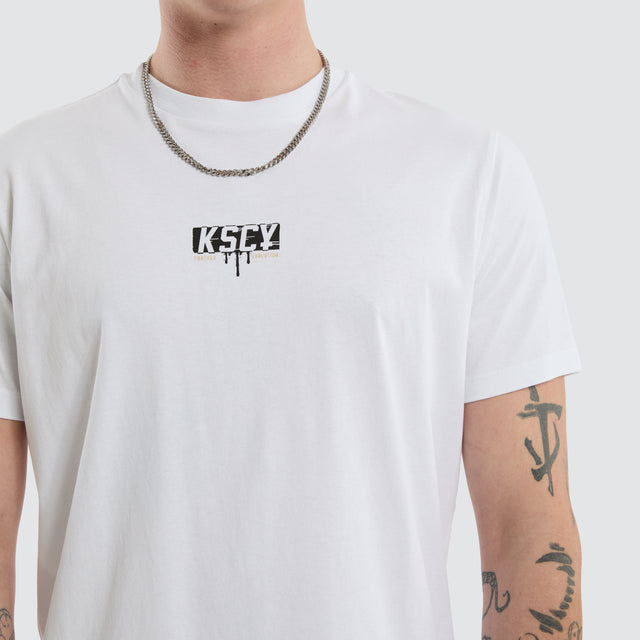 Dream Dual Curved Tee Optical White