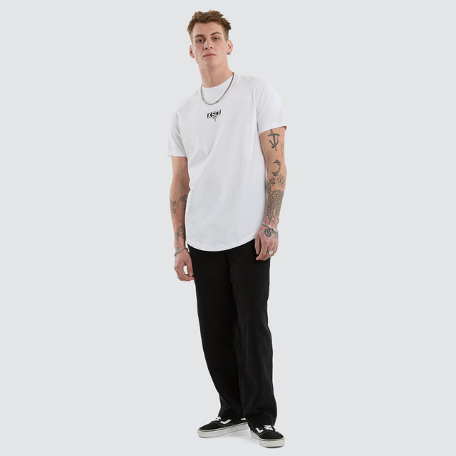 Dream Dual Curved Tee Optical White