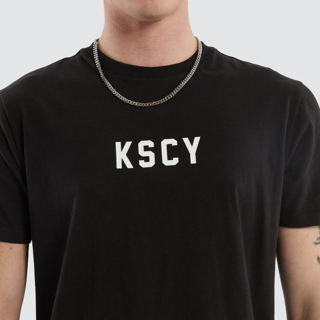 Smoke Dual Curved Tee Black/Grey
