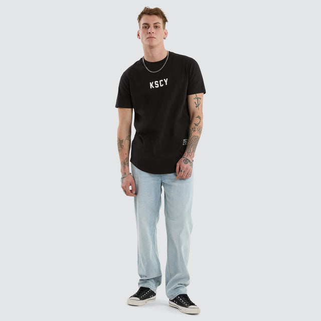 Smoke Dual Curved Tee Black/Grey