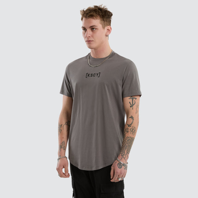 Pronto Dual Curved Tee Charcoal