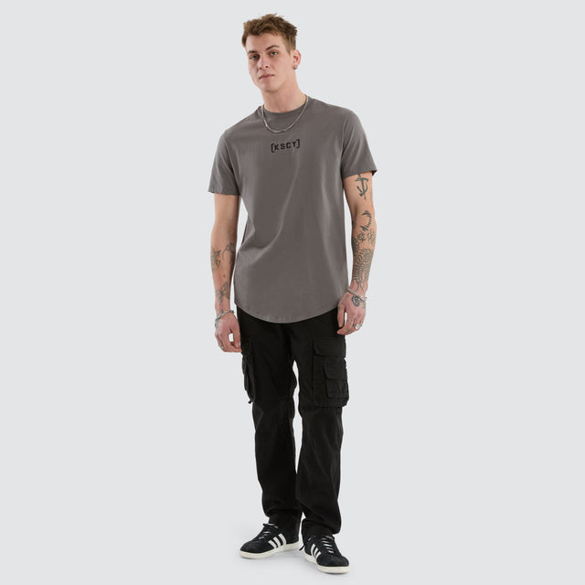 Pronto Dual Curved Tee Charcoal