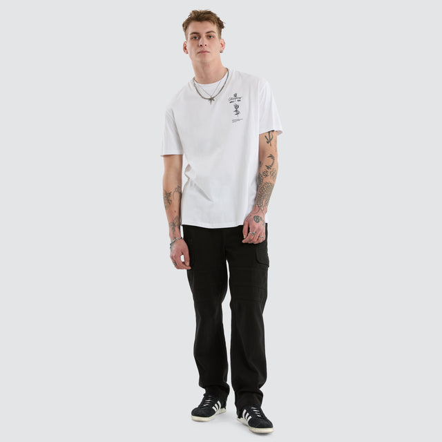 Division Relaxed Tee Optical White