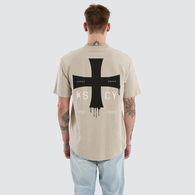 Desolation Box Fit Scoop Tee Dove