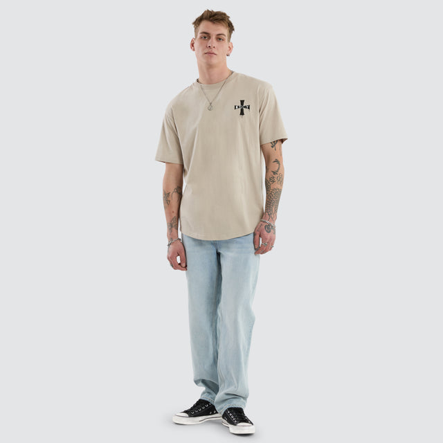 Desolation Box Fit Scoop Tee Dove