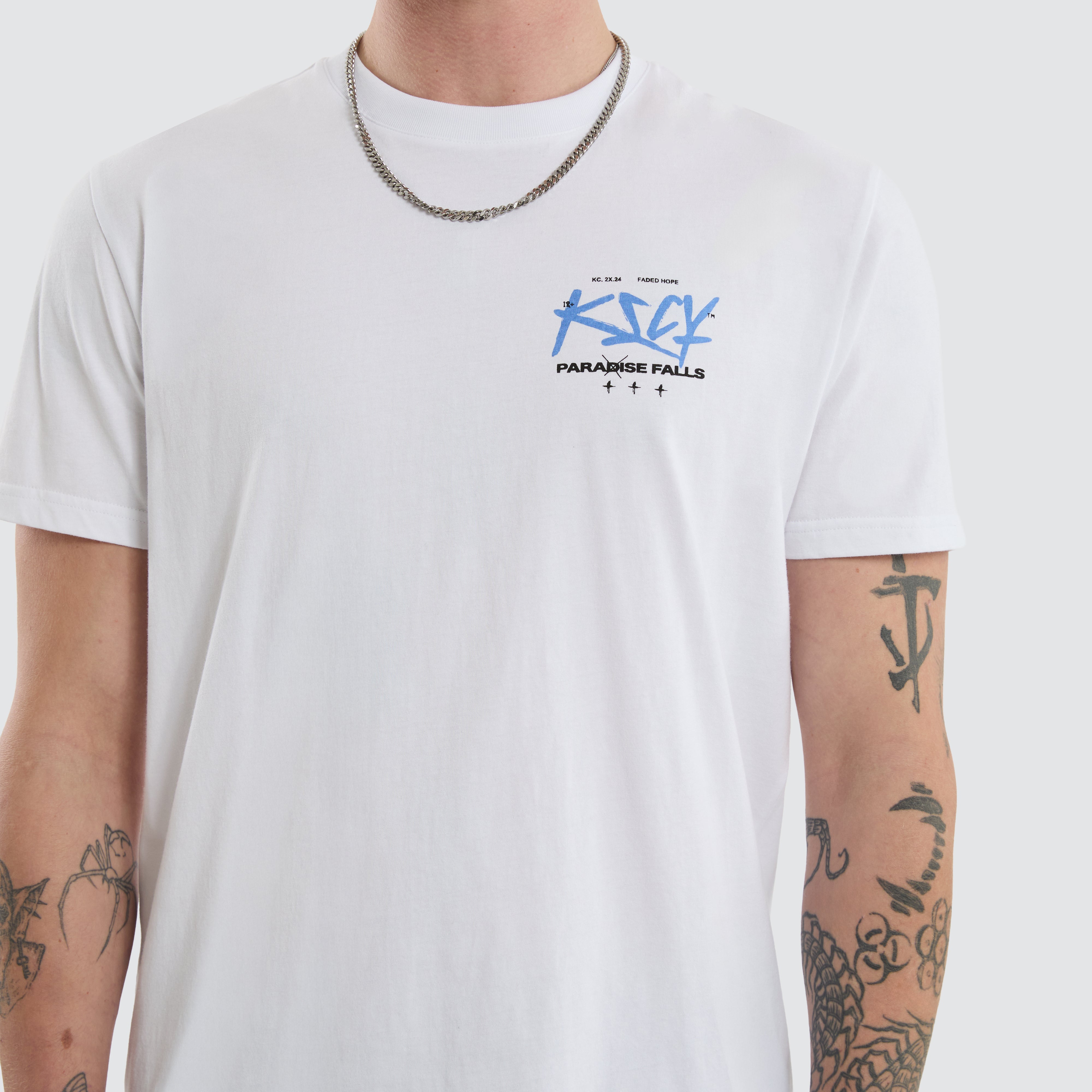 KSCY Tour Standard Tee in White | Neverland Store
