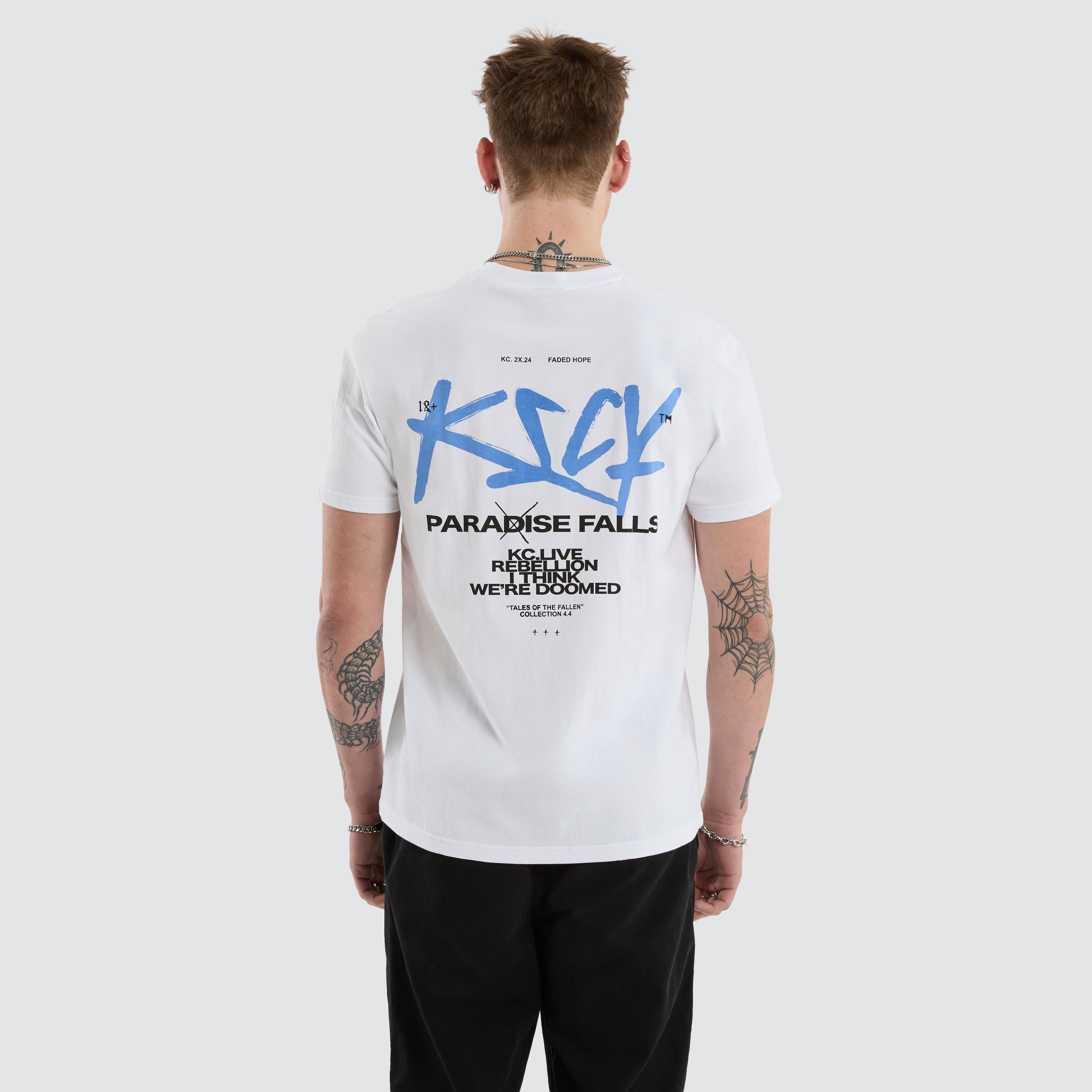 KSCY Tour Standard Tee in White | Neverland Store