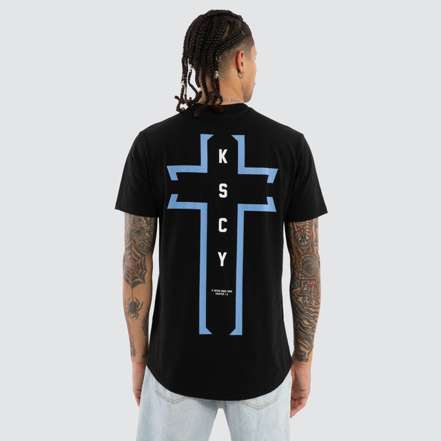 Untold Dual Curved Tee Jet Black