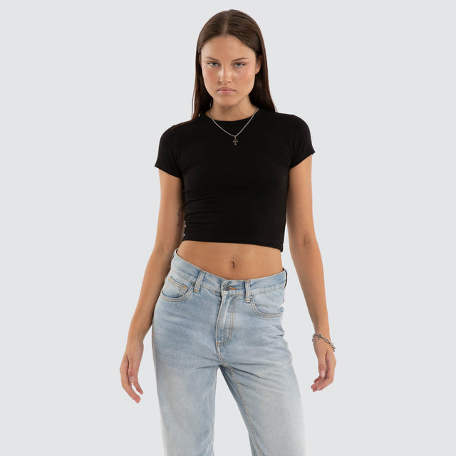 Roux Baby Tee Jet Black