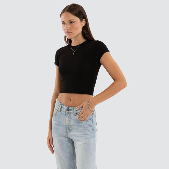 Roux Baby Tee Jet Black