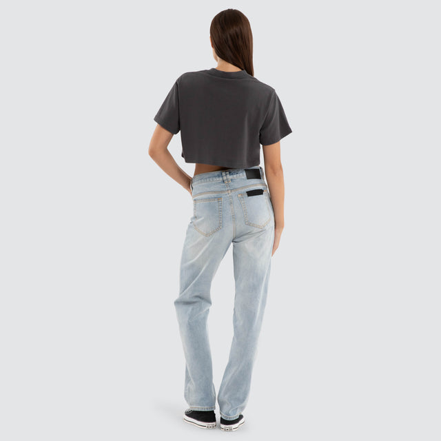 Vail Crop Tee Asphalt