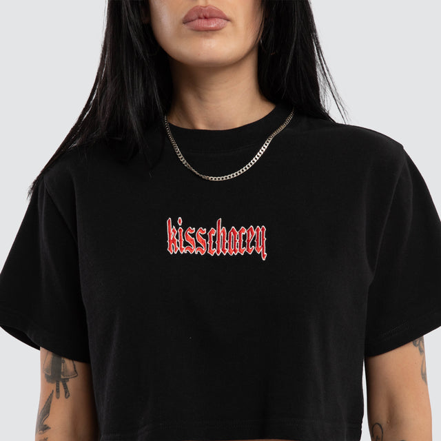 Shadow Crop Tee Jet Black