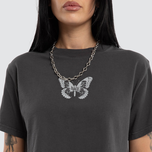 Storm Crop Tee Asphalt