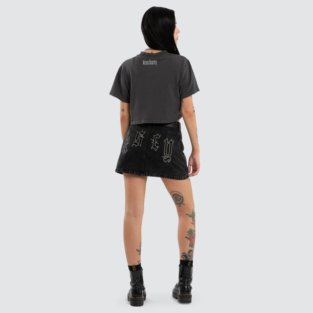 Storm Crop Tee Asphalt