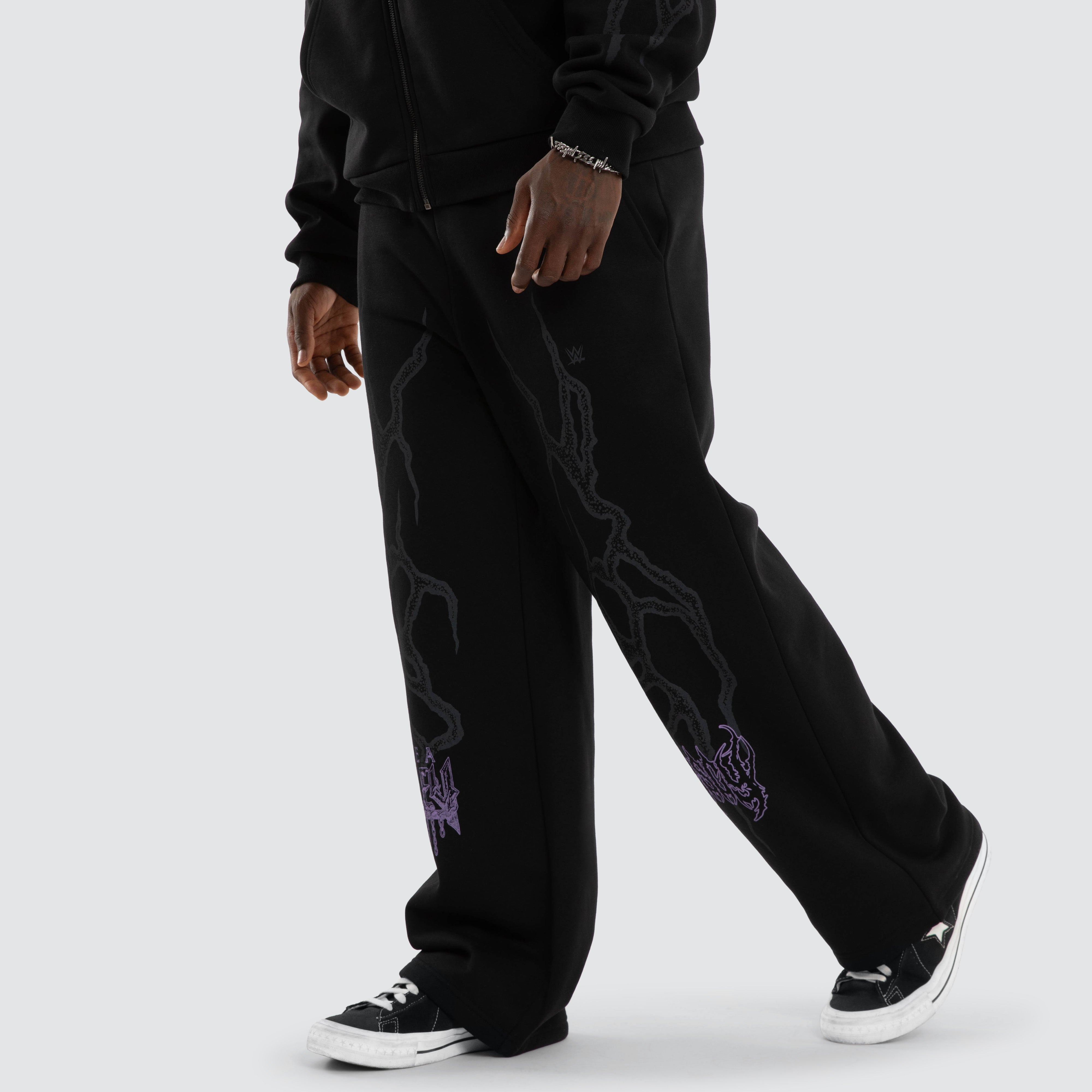 WWE x KSCY Rhea Ripley Chaos Razor Trackpant in Black | Neverland