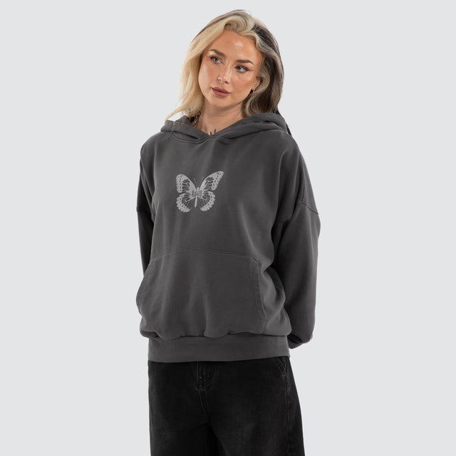 Luna Balloon Hoodie Pigment Asphalt
