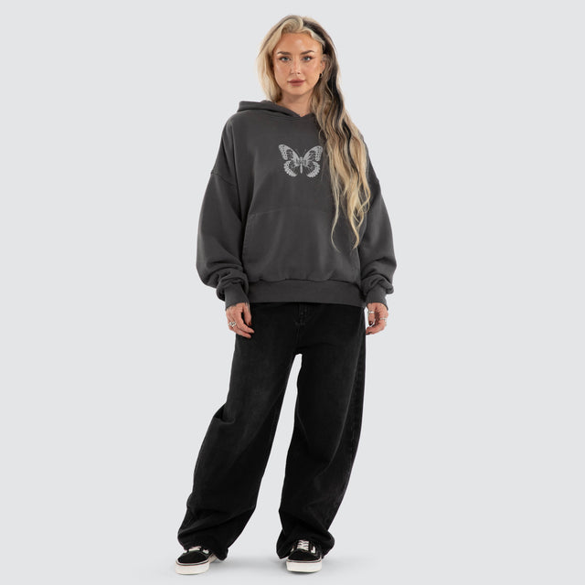Luna Balloon Hoodie Pigment Asphalt