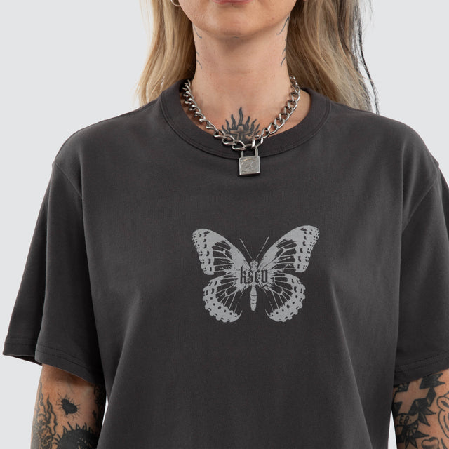 Scarlett Rocker Tee Asphalt