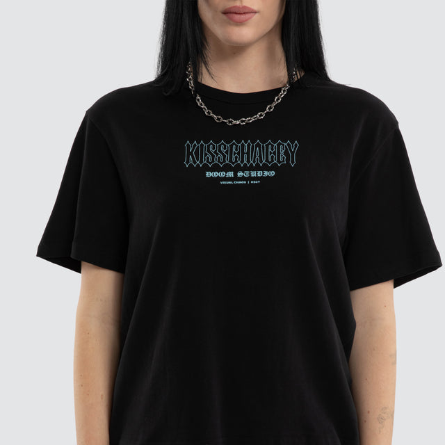Lucinda Rebel Crop Tee Jet Black