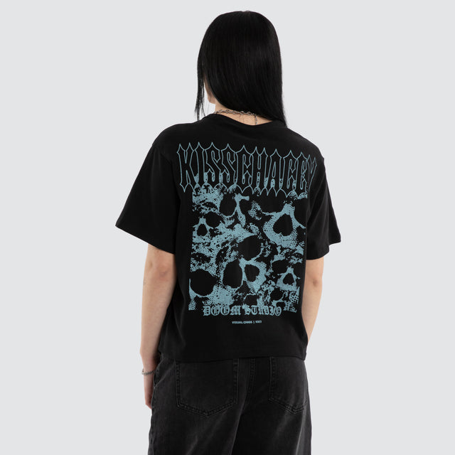 Lucinda Rebel Crop Tee Jet Black