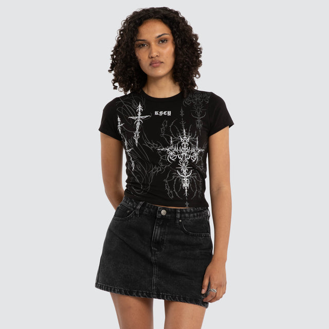 Luke Walker Lucid Baby Tee Jet Black