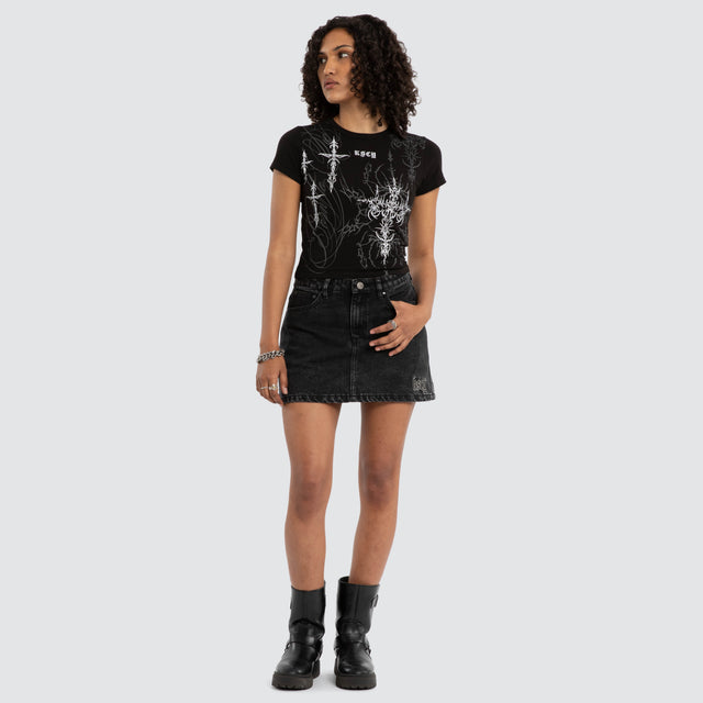 Luke Walker Lucid Baby Tee Jet Black