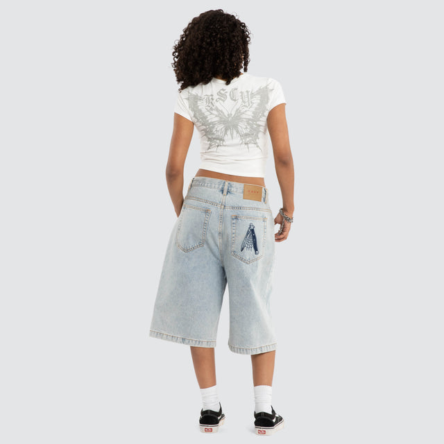 Butterfly Baby Tee Natural White