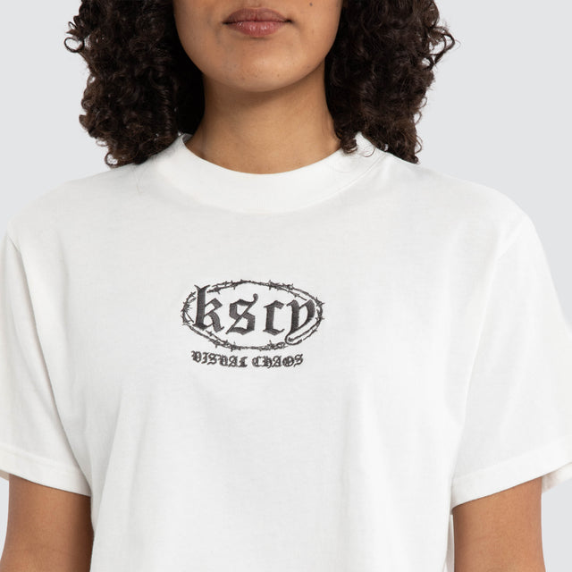 Frost Crop Tee Natural White