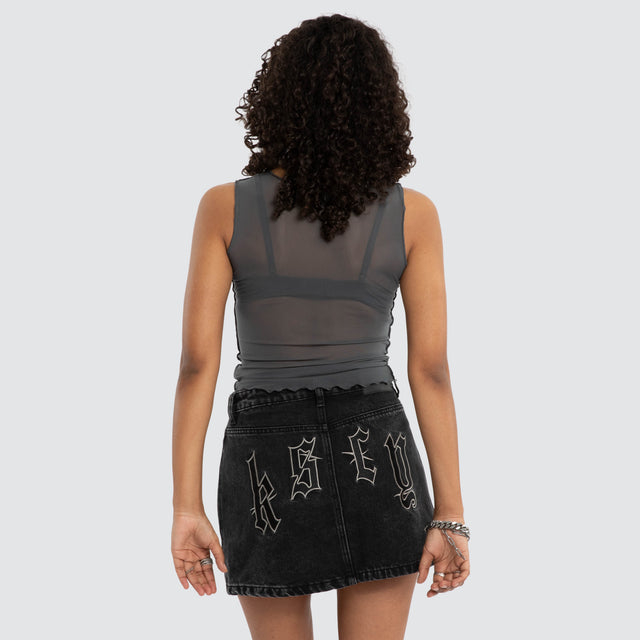 Heartbreaker Mesh Tank Asphalt