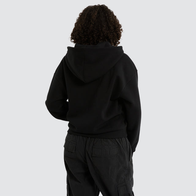 Caterina Street Zip Hoodie Jet Black