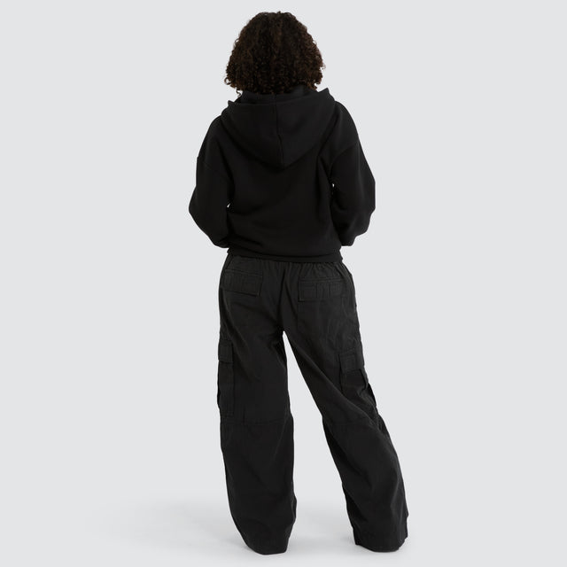 Caterina Street Zip Hoodie Jet Black