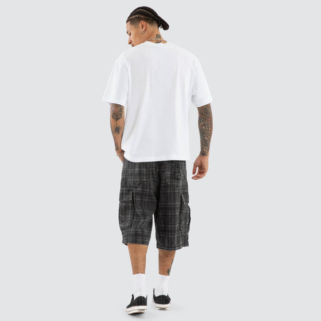 Model wears Marked Street Tee Optical White T-Shirts White – image 2